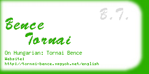 bence tornai business card